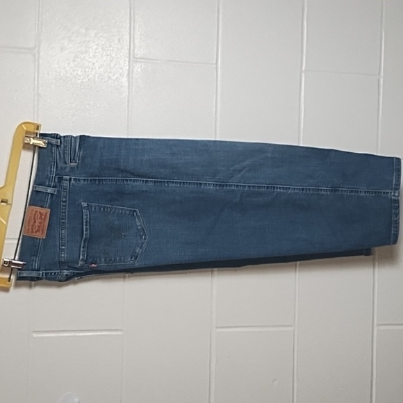 Classic Wide Leg Crop Stretch Levi's Waterless Blue Jeans Soft 6 - Picture 1 of 11